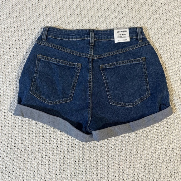 Cotton On Dark Blue Jean Shorts - Picture 3 of 5